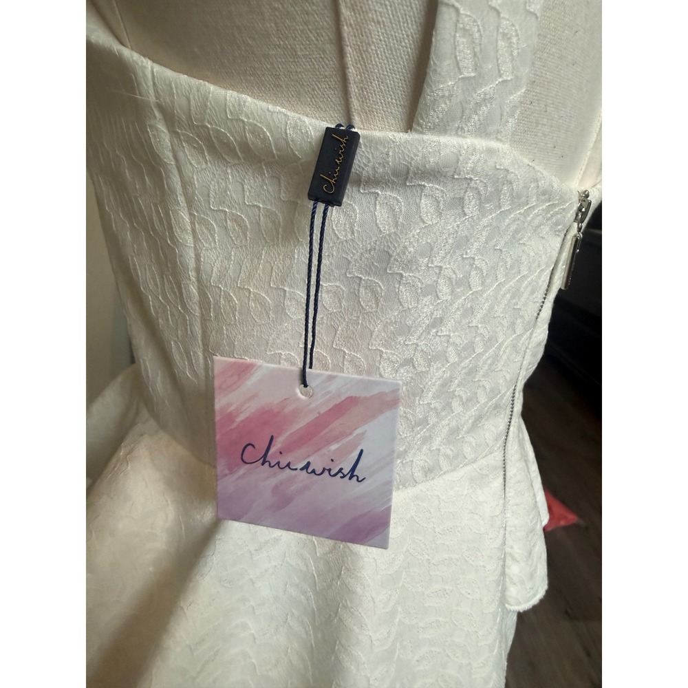Chicwish Ruffle Halter Statement Mini Dress Size S NWT Homecoming Coquette Chic - Picture 9 of 11